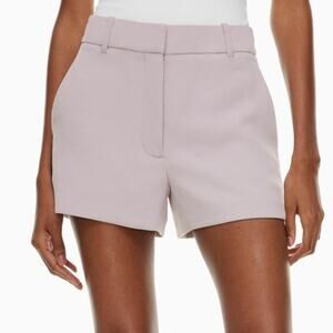 Aritzia Wilfred NWOT Morado Anthem High-Rise Crepette Drape Shorts Size 8